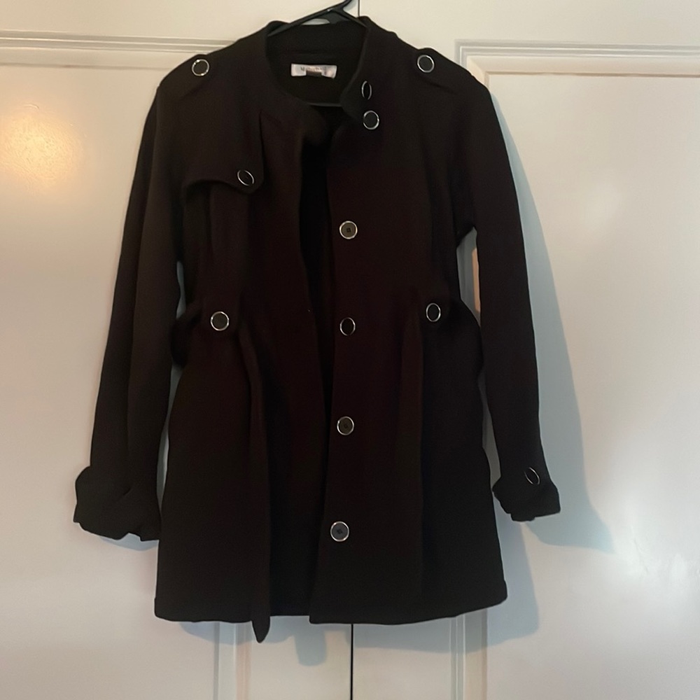 Motherhood Maternity med black coat